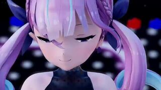 0085 -【R18-MMD】Hololive Auqa + Pekola - kuroneko - ELECT