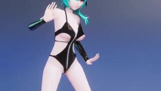 0083 -【R18-MMD】Genshin Impact 原神 Eula 优菈 - Shake it