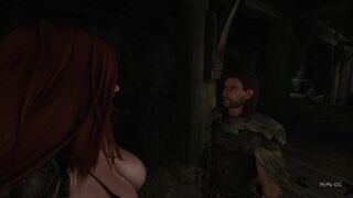 Redhead grows in front of you - Skyrim Mini-GTS