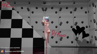 Sexy Cat girl Mia LOVE DIVE Blender MMD R18 1518
