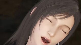 (HD 60 FPS) Tifa Lockhart Breast Inflation causes her to start MILKING !