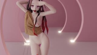 0222 -【R18-MMD】Demon Slayer nezuko - CLC Devil