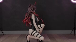 0221 -【R18-MMD】Demon Slayer nezuko - Pink Cat