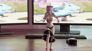 0226 -【R18-MMD】Hololive Auqa - Shake it