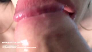 ASMR SUPER CLOSE UP BLOWJOB, EXTREMELY GOOD BLOWJOB, MESSY & SLOPPY SUCKING & LICKING, LOUD SOUNDS AND NOISES, MASSIVE & HUGE CUMSHOT IN MOUTH, ORAL CREAMPIE, CUM SWALLOW, TEENAGER 18 YEARS OLD TEEN PULSATING THROBBING COCK DICK