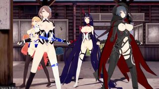 0409 -【R18-MMD】Honkai Impact 3rd 崩坏三 four Thicc valkyrie