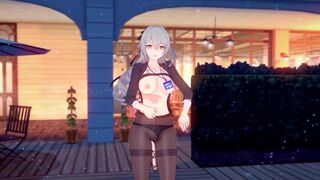 0404 -【R18-MMD】Honkai Impact 3rd 崩坏三 APHO Bronya at office with other valkyrie