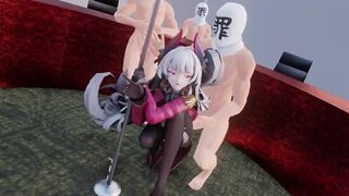 0425 -【R-18 MMD】BlueOath Scharnhorst's Pole Dance 沙恩霍斯特X钢管舞