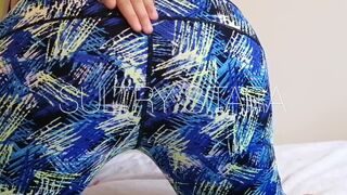 Blue Yoga Pants Indian Ass Worship