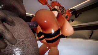 Superb Furry Girl Gets Fucked on the Bed with a Giant Monster Cock 3D Furry Porn Game