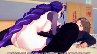 Genshin Impact: Raiden Shogun Sex with a Beautiful Girl. (3D Hentai)