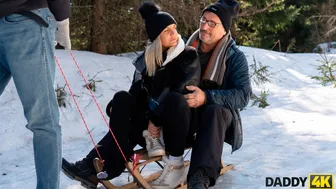 Daddy 4K - Sled And Fireplace Adventure