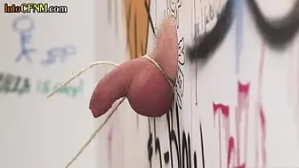 Pure CFNM - CFNM Babe Sucking Off Tiedup Gloryhole Dick