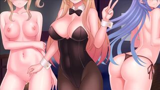JOI Hentai - 4 amigas te masturban en una fiesta.