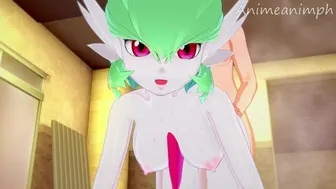 Pokemon Trainer Gives Exp To His Gardevoir To Raise Her Level To 100 - Anime Hentai 3d