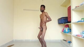 Rajesh Playboy 993 fingering in the ass, showing ass, butt, balls, abs, skinny body, spanking, moaning, masturbation and cumming on the floor. Huge cumshot, huge cum load, big cumshot, big cum load.