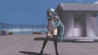 【MMD】Criminal Miku v2 - Cake by the Ocean【R-18】