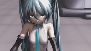 【MMD】Criminal Miku v2 - Cake by the Ocean【R-18】