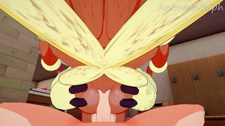 Pokemon Furry Lopunny and her Thick Thighs Gets Fucked by his Massive Pokeballs - Anime Hentai 3d