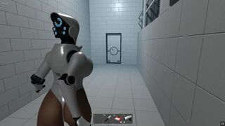 Haydee [PornPlay Hentai game] Ep.2 Big boobs android girl fighting bad robot