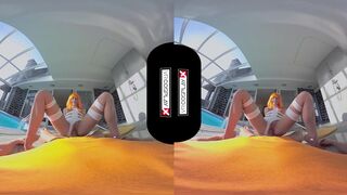 VR Porn Cosplay Step Sister 5th Element POV and 69 Blowjob VR CosplayX