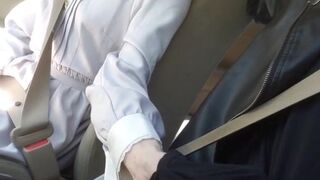 Cute Trans Girl Gives Me Handjob In Drivethru