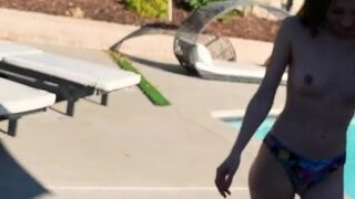 Hot Teen Babe MAYA WOULFE Squirts during Public BJ and Hardcore Fuck Session