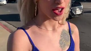 Blonde Teen Kiara Cole Public Sex after Break-in POV