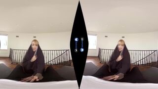 Blonde Teen SIster Nun Fucks Priest POV on