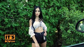 POV - Naughty russian babe Sasha Rose relishes anal fucking