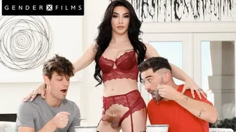 GenderX Films - Gorgeous Trans Stepmom Banged By Muscle Hunks - Ariel Demure, Michael DelRay
