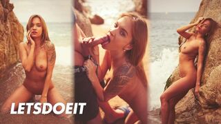 Doe Projects - Angel Piaff Offers The Best Blowjob On The Beach