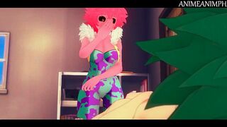 Mina Ashido and Deku in their Wet Dreams - My Hero Academia Hentai 3d Animation