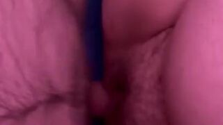 Master playing with my milky tits and fucking my pregnant pussy