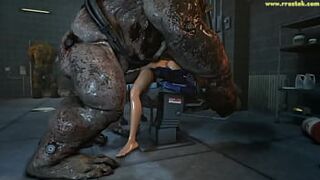 Mass Effect females getting fucked hard by grotesque 3D Monsters - Compilation
