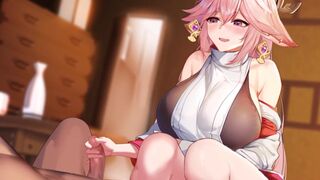 Japanese Hentai Anime miko-san