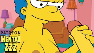 A HANDJOB WHILE HOMER IS NOT AT HOME (THE SIMPSONS)