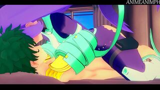 Nejire Hado and Deku in their Wet Dreams - My Hero Academia Hentai 3d Animation