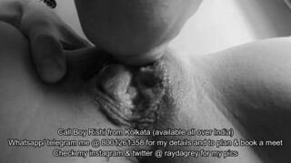 Call boy from Kolkata WB eating the pussy of a client, Ladies msg me on whatsapp/ telegram @ 8001261358 if you need a boy or msg me on instagram/ twitter @ raydagrey and ask for my details, service menu and book a meet