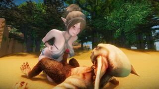 Big Breasts Elf Mama Fucked by Goblin Surrender Service Seeding Sex 3D Hentai NSFW NTR Part 8
