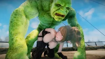 Big Breasts Elf Mama Oak Defeat By Ugly Cosplay Orc Seeding Sex 3D Hentai NSFW Part 3