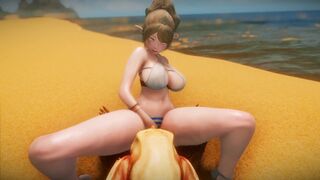 Big Breasts Elf Mama Fucked by Goblin Surrender Service Seeding Sex 3D Hentai NSFW NTR Part 7