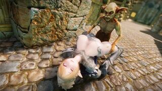 Big Breasts Elf Mama Fucked by Goblin Surrender Service Seeding Sex 3D Hentai NSFW NTR Part 4