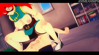 Itsuka Kendo and Deku in their Wet Dreams - My Hero Academia Hentai 3d Animation