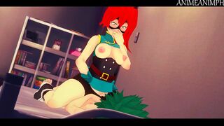 Itsuka Kendo and Deku in their Wet Dreams - My Hero Academia Hentai 3d Animation