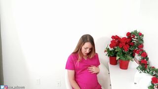 Nurse's Pregnant Belly Cum Beg