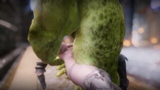 Big Breasts Elf Mama Oak Defeat by Ugly Cosplay Orc Seeding Sex 3D Hentai NSFW Part 10