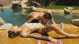 Ts Ryder Monroe Covered In Whipped Cream