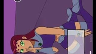 Robin gets his ball drained by Starfire!