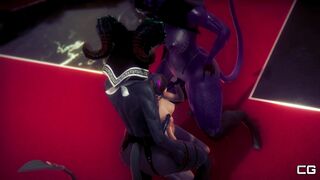 Futa Demon getting D.VA on her naughty side Honey Select 2 Libido DX (Overwatch Character)